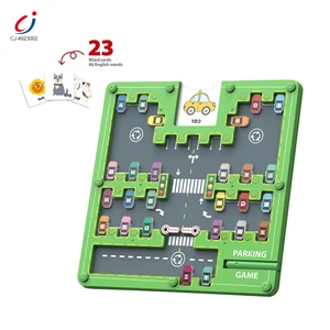 Chengji Magnetic Maze Alphabet Game Parking Lot Pen Operation Garage Baby Game Board Montessori Wooden Maze Toys