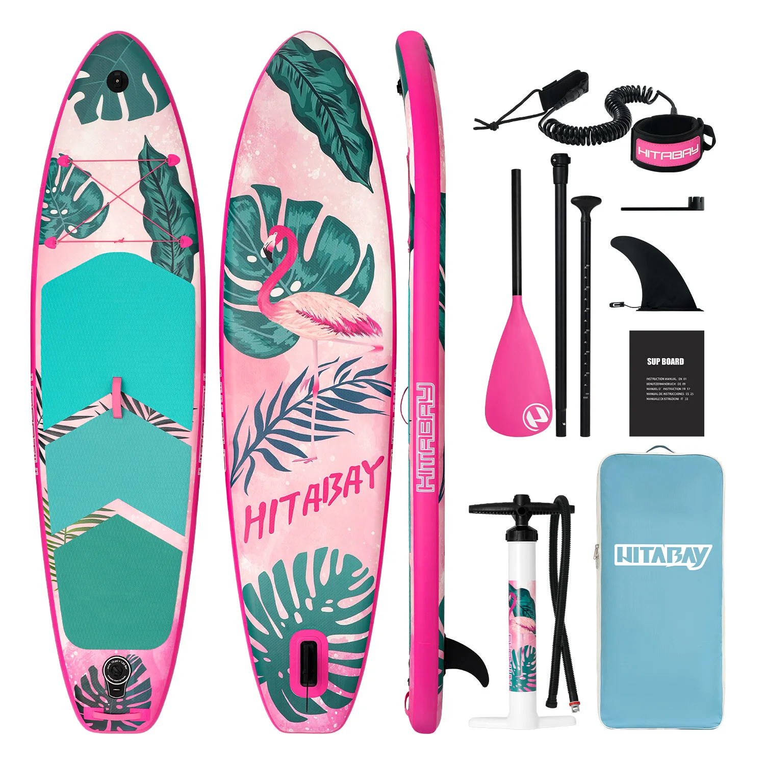 HITABAY Flamingo Inflatable Stand up Paddle Board SUP Board Factory Direct Sale Surfboard