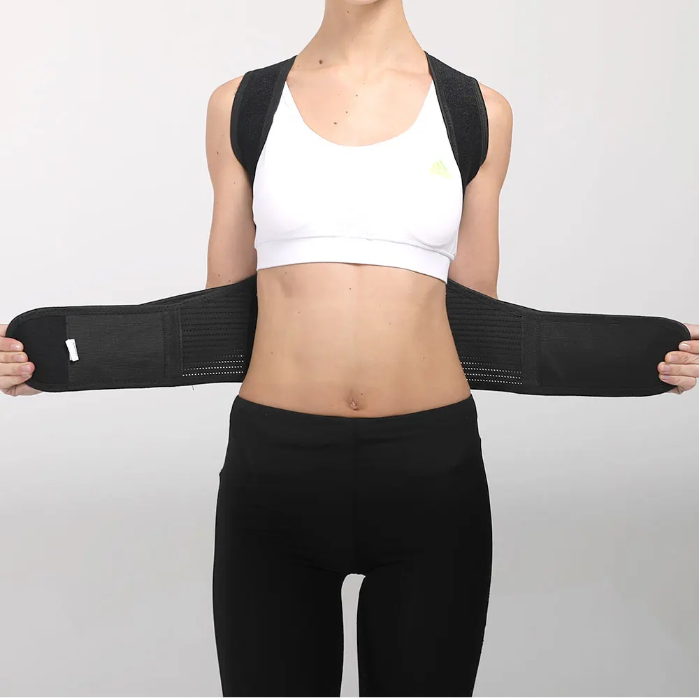 Hot Selling Back Brace Support with Armpit Pads Adjustable Posture Corrector Posture Correction Belt  for Women Man