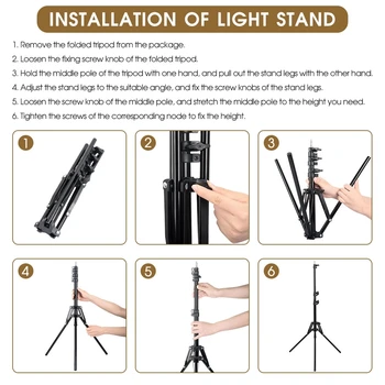 1.6m Reverse Stand Tripod with 1/4 Screw Head for Photo Studio Softbox Flash Umbrella Reflector Camera Ring Light product image