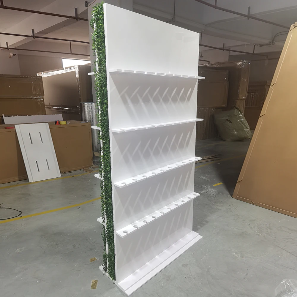 Популярная двойная стена стеклянная свеча Вино Шампанское бокал держатель настенный