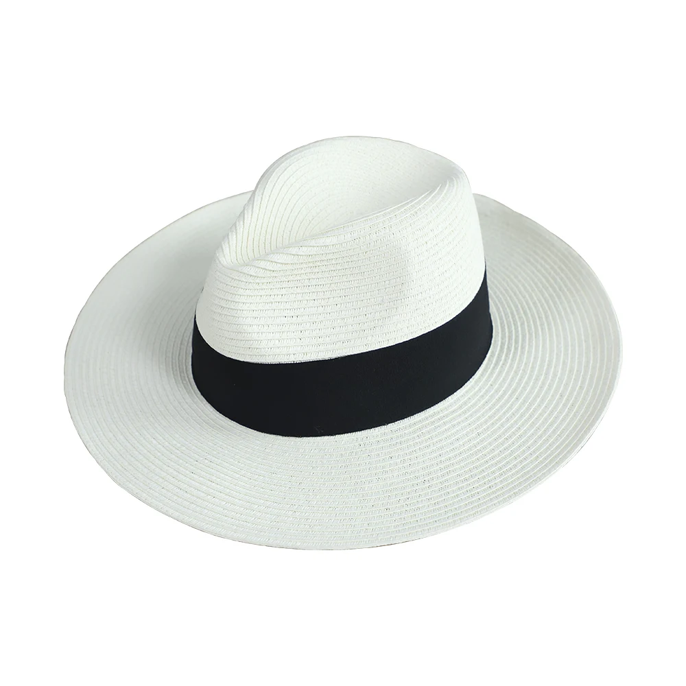 Plain Dyed Panama Paper Straw Hat 