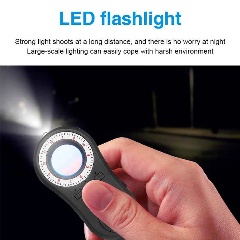 Security Check Infrared Scanner Color Display Hidden Camera Finder for Hotel Rental House Bathroom Fitting Room Personal Alarms