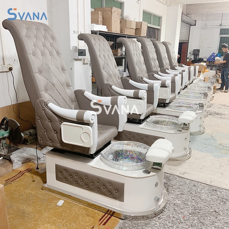 Beauty Nail Salon Furniture Equipment High Back Massage Foot Spa Chair Luxury Electric Spa