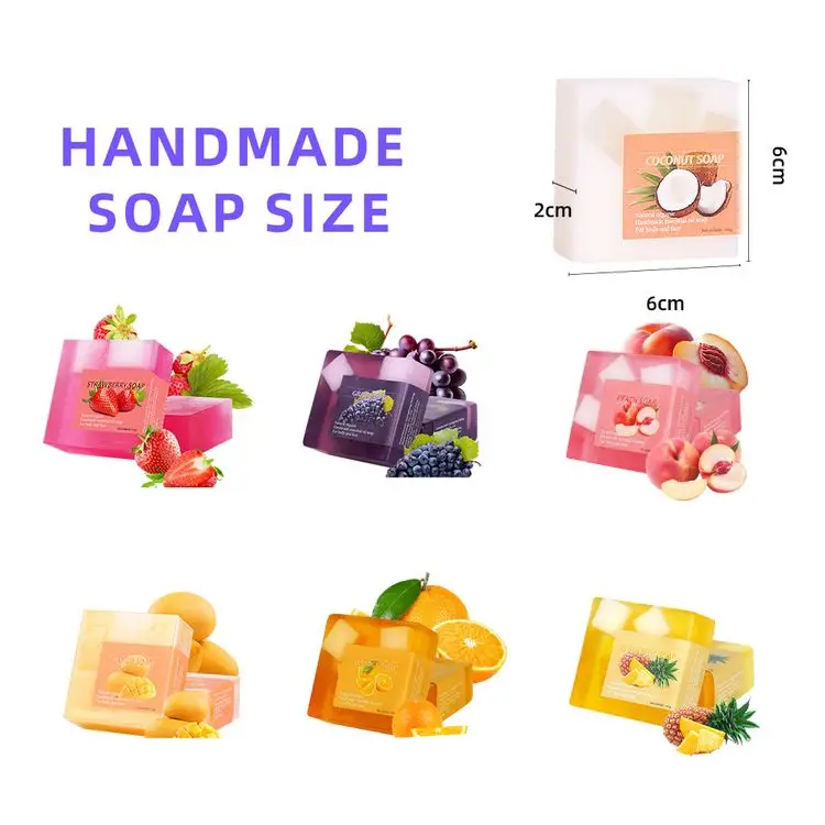 Best-Selling Factory Price Natural Handmade Mango Essential Oil Face Soap Bar Soap with Oil Control Feature Soothing Skin Face