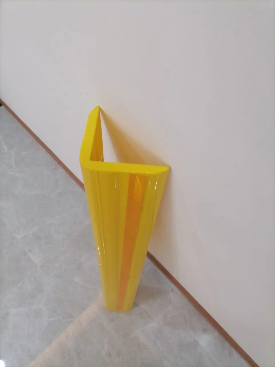 yellow plastic wall corner guard protector