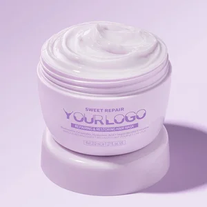 Intensive Repair Cream Hair Mask Organic Sulfate-Free Overnight Keratin & Ceramide Strengthening & Nourishing Hair Treatment