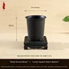 Résine-jet noir-9cm diamètre10cm hauteur avec socle