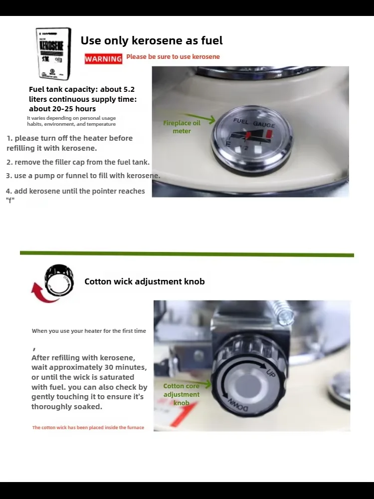 Steel Kerosene Stove, Portable, Stainless - detail 6