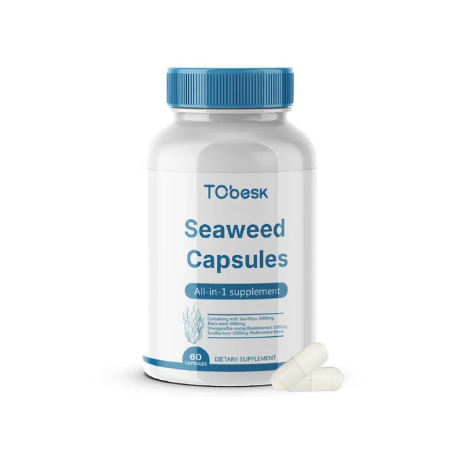 OEM/ODM Customized Label Factory Supply  Seaweed Capsules for Boosting Metabolism and  Immunity for Adults