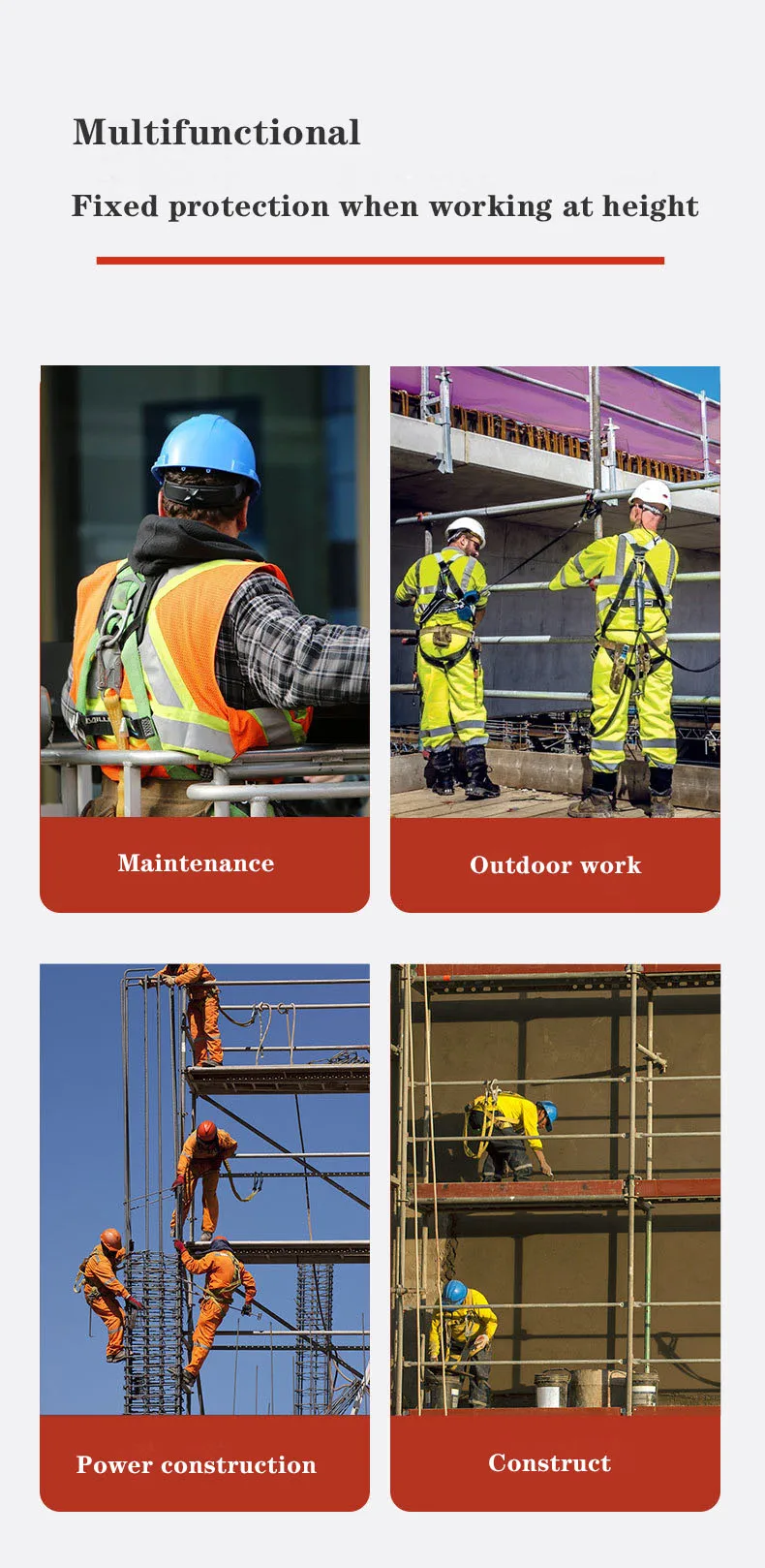 10m Fall Arrester Self Retracting Self Controller Working At Height