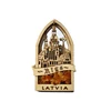 wooden with amber