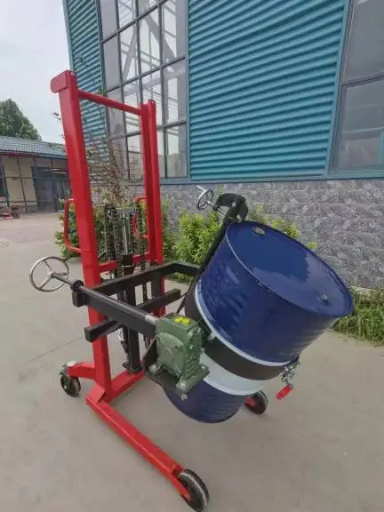Manual Stacker Hydraulic Stacker & Rotator With Tilt Function 300KG 500kg Drum Lifter Lifting Equipment Manual Drum and Tilter