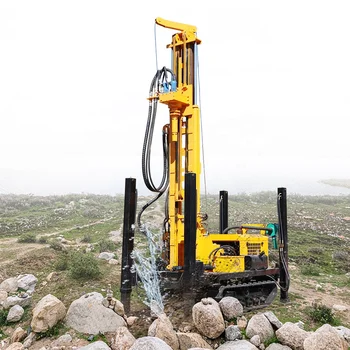 Ground Source Heat Pump Drilling Rig 180m Deep Pneumatic Water Well Drilling Rig Manufacturer