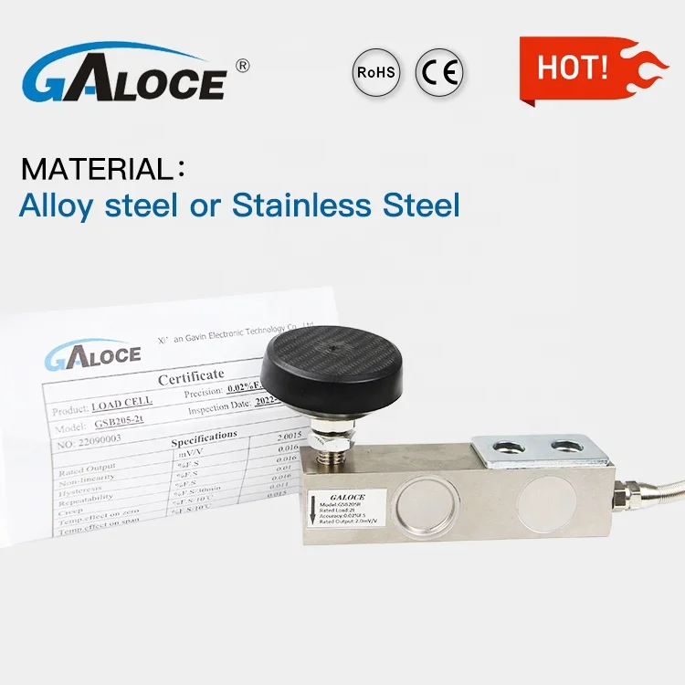 GSB205 Kit Weighing Scale 4 pieces in a set Shear Beam Load Cell Sensor with  display  for forklift cylinder Price