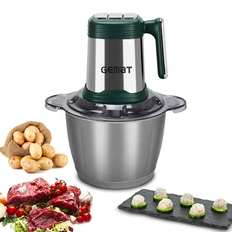 4-in-1多機能電気野菜スライサー3lミートグラインダー6ブレード野菜