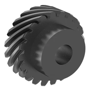 High quality CNC Carbon Steel Black-Oxide Round Bore Right-Hand Crossed Helical Gear by your drawings