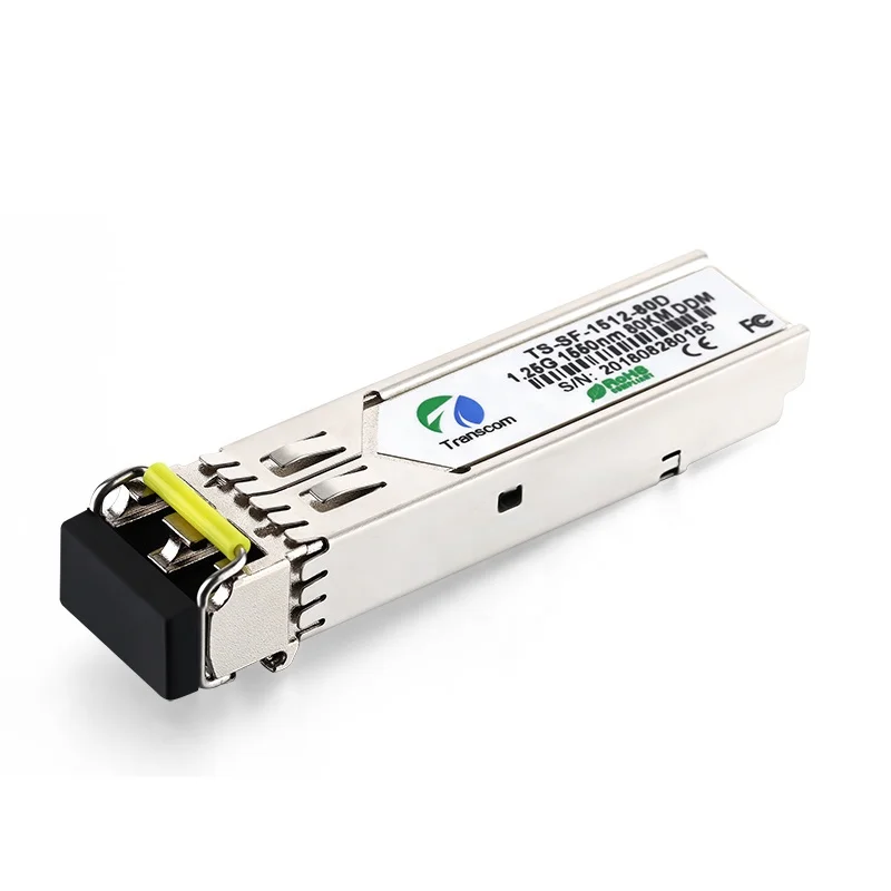 1.25G Gigabit SFP Module 1550nm Single mode SFP Transceiver 80km LC DDM