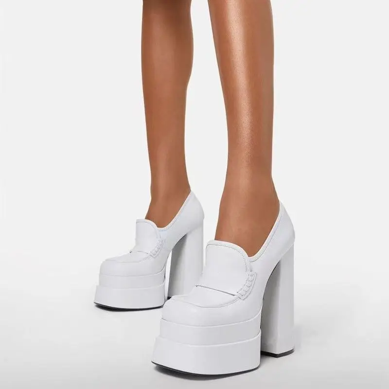 Super Tinggi Aneh Sandalias Fashion Nyaman Terbuka Toe Jatuh Sandal Sepatu  Platform Heels Wanita