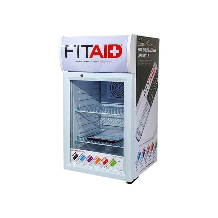 Meisda SC40B 40L Mini Bar Fridge Glass Door Beverage Display Commercial  Refrigerator With ETL