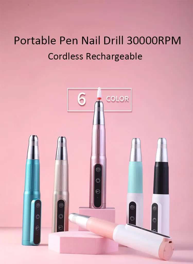 New 2021professional Manipro Nail Drill Wireless Portable Handle Pen