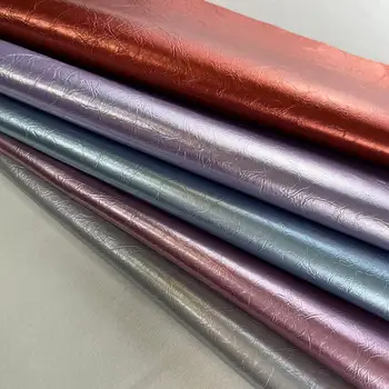 S009 0.9mm  metallic color smooth shiny marine vinyl vegan pu leather for bags shoes belts decoration