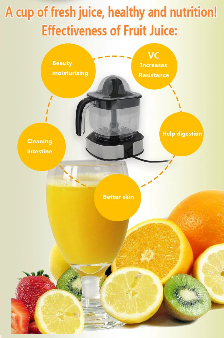 Household Electric Citrus Fruits Juice Maker 1.2l Portable Orange