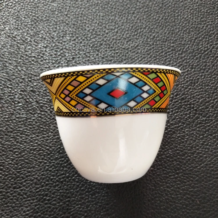 ethiopian eritrean coffee cups tilet edition full set 17pcs comes with 6 cups 6 saucer coffee and sugar+milk pot