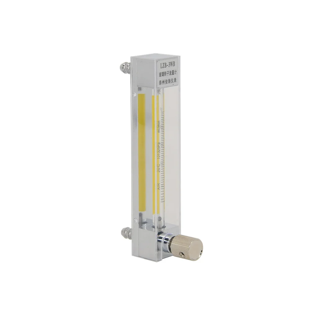 Epidioxi LZB-3WB Glass Rotor Flow Meter Float Flow Meter for Measuring Micro Flow Measurement Controlling Gas Water Flow Gas Measurement 0.15l-1.5l/min 