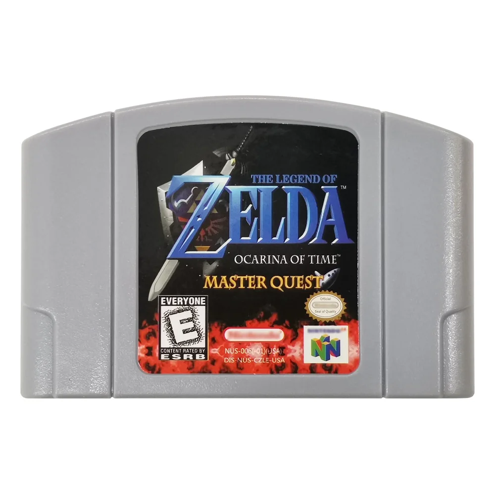 Legend of Zelda Ocarina of Time Nintendo 64 Game - Gray Cartridge