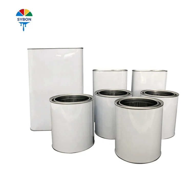 Metal White Paint Tin Can Lever Lid For Solvent Chemicals Resins Stains and Oils 
