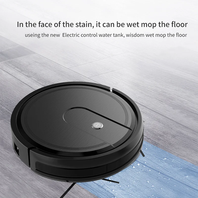 Smart App Control Robot Vacuum Cleaner with 2800Pa Power Auto-Charging Dry Wet Mopping for Home & Hotel Gyroscope Navigation