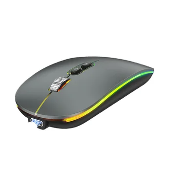 RGB Backlit 3D Wireless Charging Gaming Mouse Optical USB Interface One Key Return to Desktop Function for Office PC Laptops