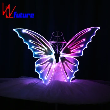 *WL-0171-A Remote control Fiber Optic Dance Costumes Props Butterfly Wings Lighting up Isis Wings for belly dance