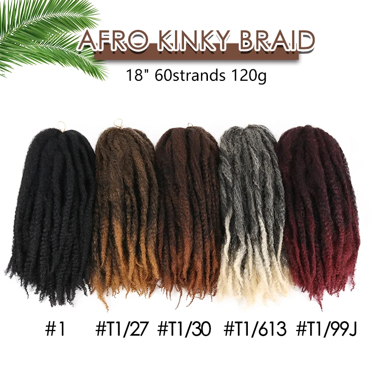 Marley Twist Hair – Vorgetrennt, Federnd, Afro-Look, 25,4 Cm, 7 Packungen, Perfekt Zum Flechten & Stylen