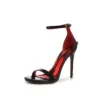 Semelle noir-rouge-11cm