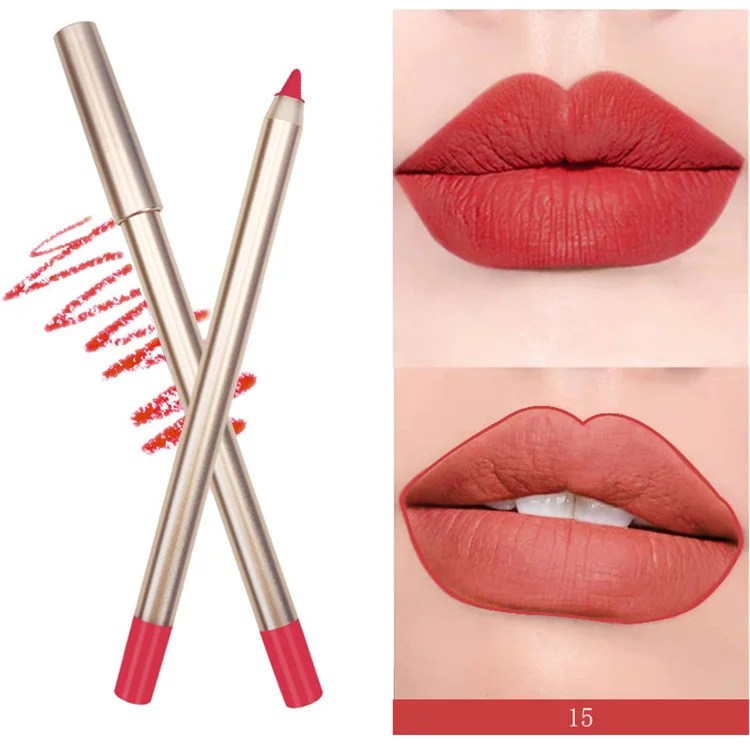 Custom Private Label Lip Liners Pencil Waterproof Matte Velvet Lipliner ...