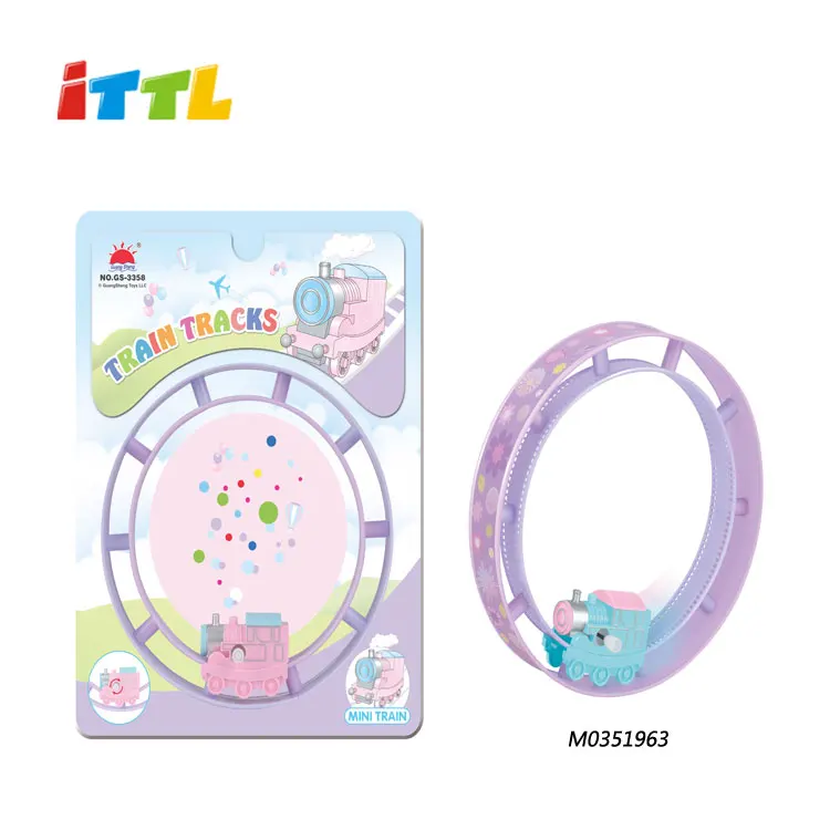 Новая миниатюрная трековая цепь, катающийся пазл, автомобиль, заводная дорожка, поезд, игрушки для детей