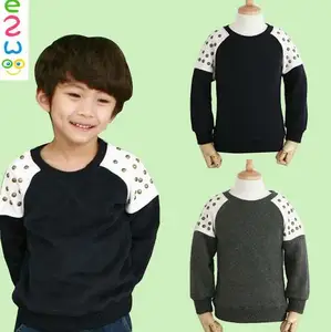 2016 Winter Boys Model Cool Design Patch Work Fleece Sweatshirts Hoodies