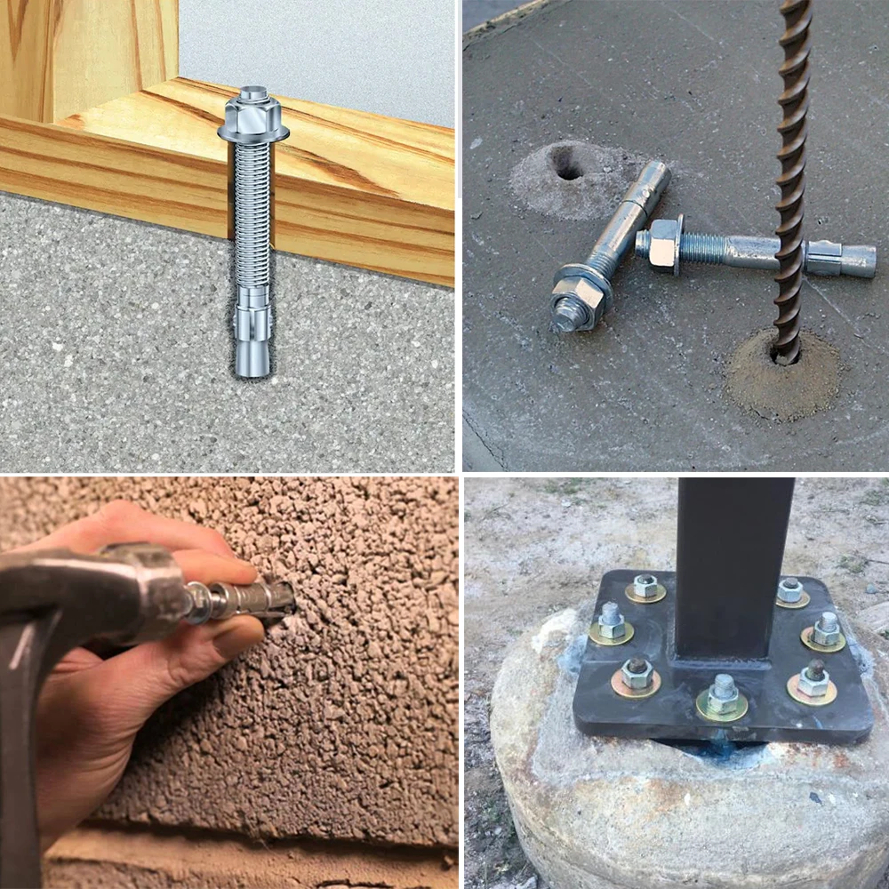 Anchor Bolts For Concrete Wall Fasten Eye L J Hook Type Headed Steel