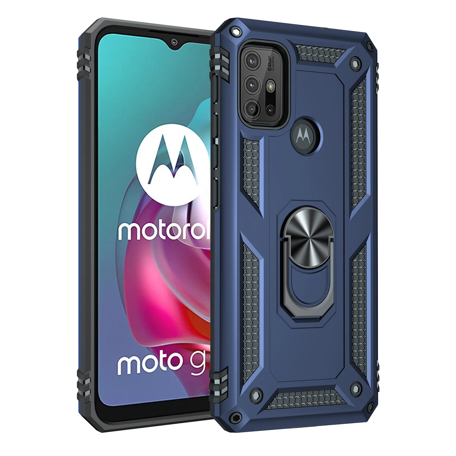 MOTO G PLAY 2023 Cases Pure Shockproof Pouch With Ring Holder Combo Hybrid Armor Cover for Moto g 5g Back Cover case MOTO G PLAY 2023 Cases Pure Shockproof Pouch With Ring Holder Combo Hybrid Armor Cover for Moto g 5g Back Cover case