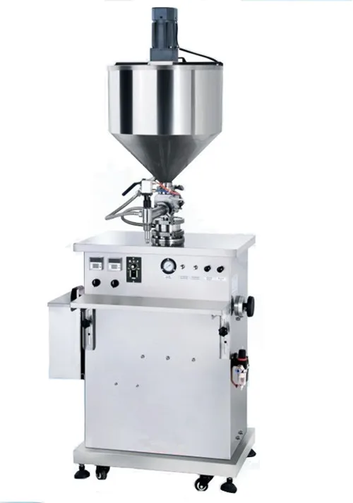 Машина для розлива крема пневматического типа, машина для розлива маслом маленькой дозы, машина для розлива пасты с нагревателем и смесителем