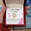 Card + Gold Necklace (LED Light Box)
