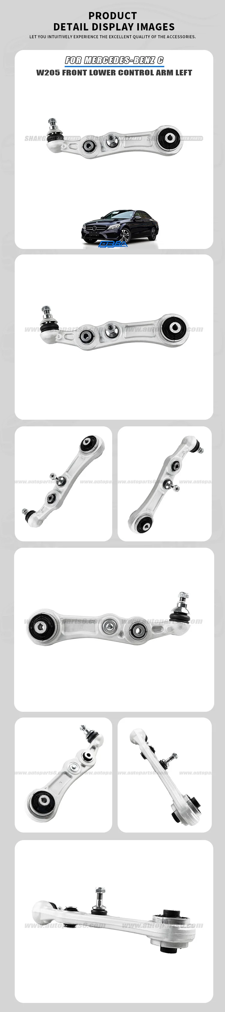 front lower control arm for mercedes benz c class w205 2015 2021 oe 2053306101-3