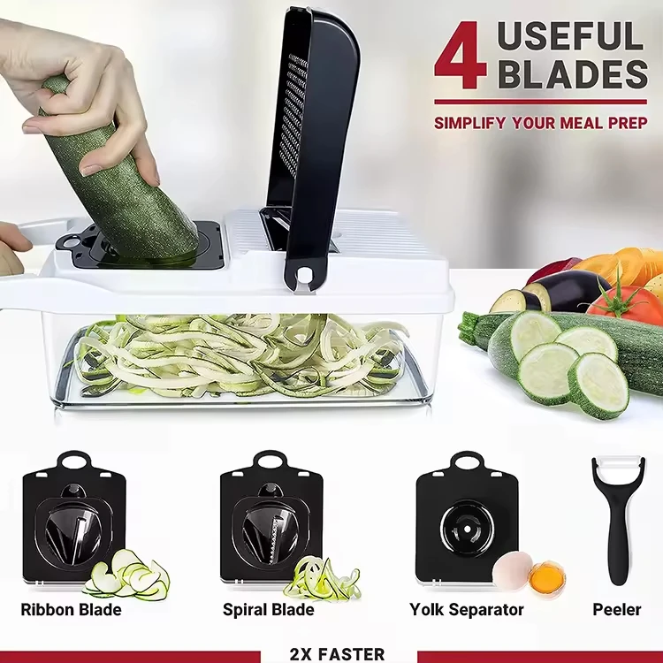 Kitchen Vegetable Cutter Onion Chopper 26 in 1 Food Chopper Multifunctional Vegetable Chopper with Gloves