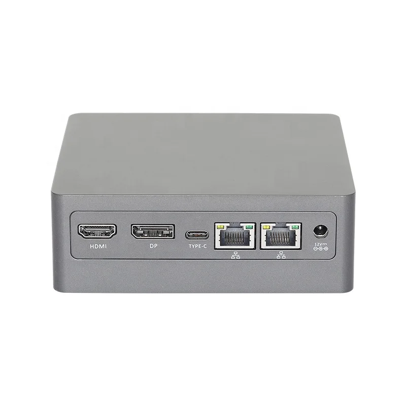 HelorPC Mini PC Computer Office Smart  Fan Design 11th Gen N5095 Dual Core DDR4 SATA PC WIFI HD DP Mini Desktop Computer
