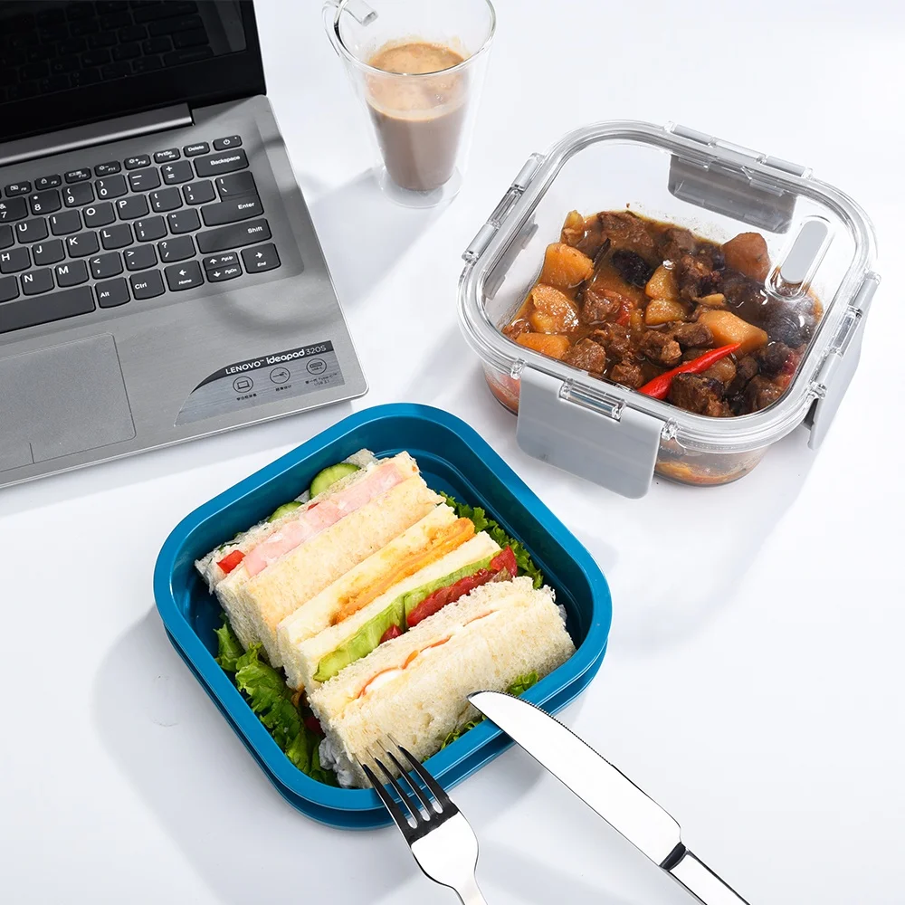 Wholesale TWO IN ONE Double Layer High Borosilicate Glass Lunch Box Food  Container Bento Box From m.