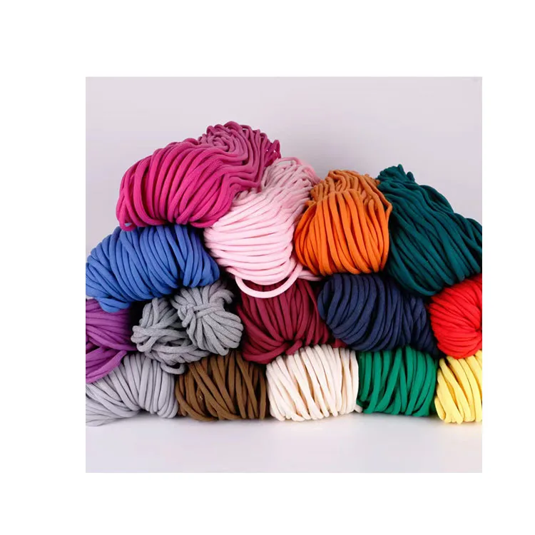 Круглая плетеная веревка из высококачественного полиэстера и хлопка 4 мм 5 8