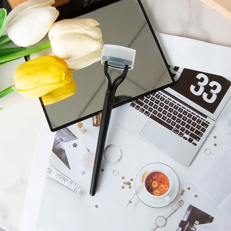 Черный разделитель для ресниц для макияжа, пластиковая металлическая кисть для ресниц, кисть для завивки, косметический инструмент для макияжа, щипцы для завивки ресниц с расческой