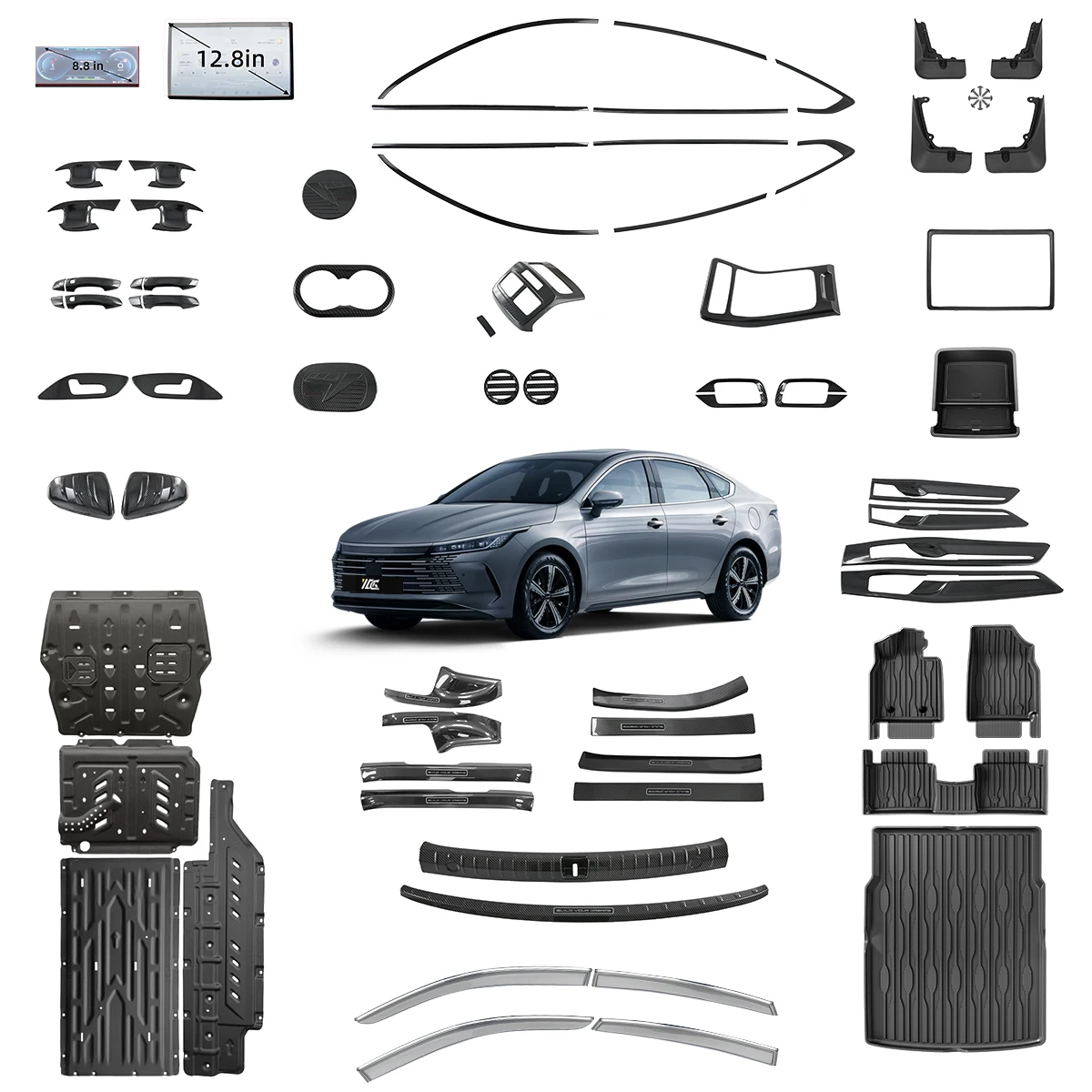 Destroyer 05 Accessory Car Protect Rearview Mirror Cover Door Sill Guard for Byd Destroyer 05 Chazor